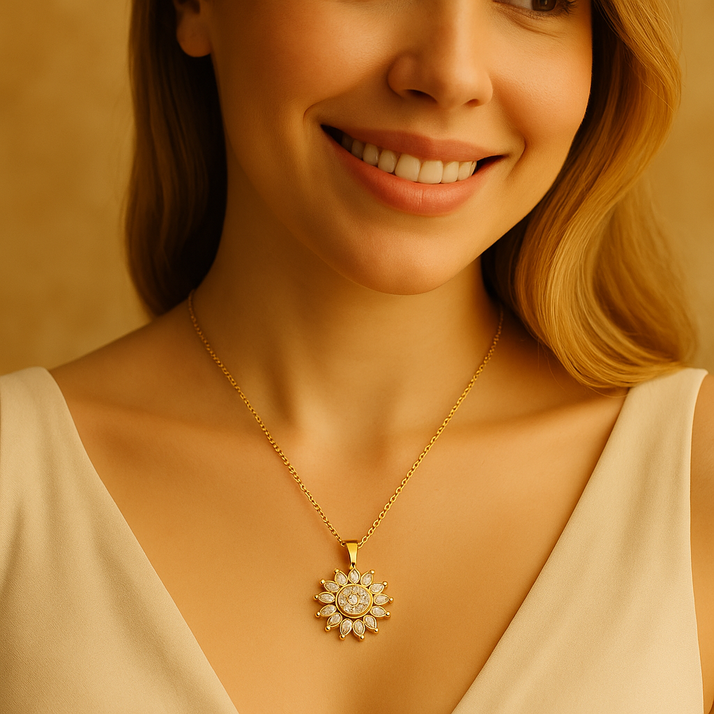 Collar Girasol Antiestrés – Un Regalo de Amor y Serenidad