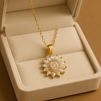 Collar Girasol Antiestrés – Un Regalo de Amor y Serenidad