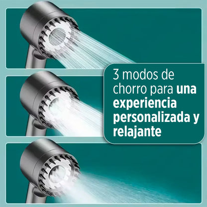 LuxHydra Pro - Transforma tu ducha en un SPA de lujo:  agua purificada, alta presión, 3 modos de chorro