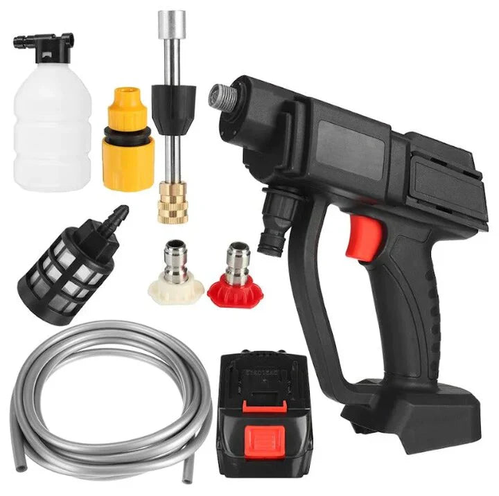 PowerJet Max – Hidrolavadora Recargable + 2 Baterías + Mini Aspirador