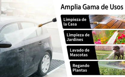 PowerJet Max – Hidrolavadora Recargable + 2 Baterías + Mini Aspirador