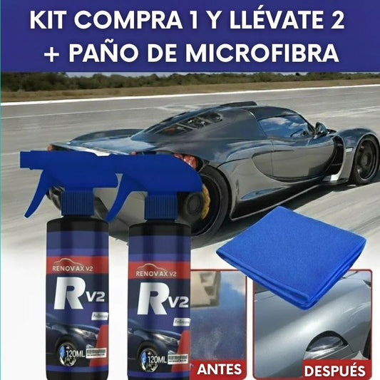 PAGA 1 Y LLÉVATE 2 Renovax V2 – Compatible con Todos los Colores – Elimina Manchas, Rayones y Pintura Quemada – Restaura el Brillo